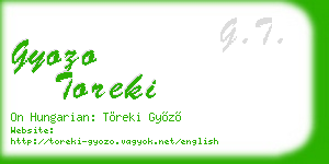 gyozo toreki business card